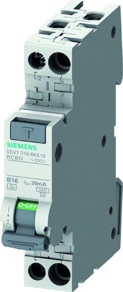 Siemens 5SV6016-6KK10 AFDD-MCB B10 2pol 230V 1TE Brandschutzschalter