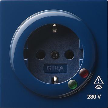 Gira 045146 SCHUKO-Steckdose Überspannungsschutz S-Color Blau