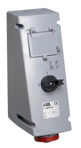 ABB Stotz-Kontakt 432MPR6W , Schaltbare Wandsteckdose, 32 A 6h, IP67, 3P+N+E, mit FI 30 mA , 2CMA168098R1000