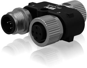 ABB Stotz-Kontakt M12-3E , Y-Stecker mit M12-Anschlüssen für 2 dynamische Sensoren mit separater , 2TLA020055R0200