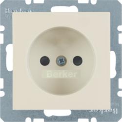 Berker 6167038982 Steckdose ohne Schutzkontakt weiß, glänzend Berker S.1