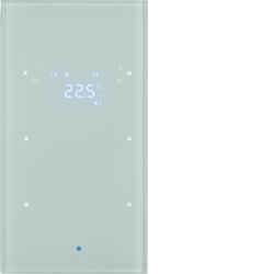Berker 75642030 Glas-Sensor 2fach mit Temperaturregler Glas, polarweiß Berker TS Sensor