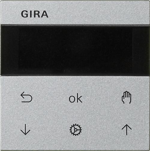 Gira 536626 Jalousie- und Schaltuhr Display System 55 F alu