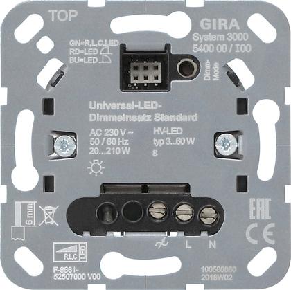 Gira 540000 S3000 Uni-LED-Dimmeins. Standard Einsatz