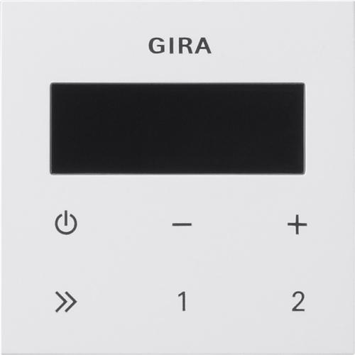 Gira 248003 Bedienaufsatz Unterputz-Radio RDS System 55 Reinweiß