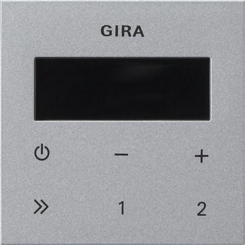 Gira 248026 Bedienaufsatz Unterputz-Radio RDS System 55 Farbe Alu