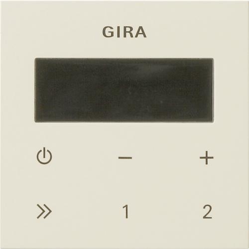 Gira 248001 Bedienaufsatz Unterputz-Radio RDS System 55 Cremeweiß