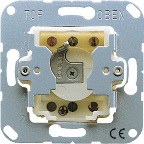 Jung CD133.18WU Schlüsselschalter mit Demontageschutz, Taster (Wechsler), 1-pol., 10 A 250 V ~