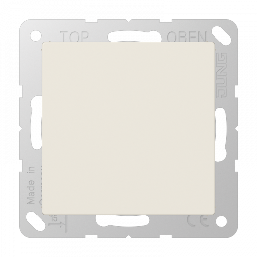 Jung A594-0 Blind-Abdeckung (gerastet), Thermoplast, Serie AS, weiß