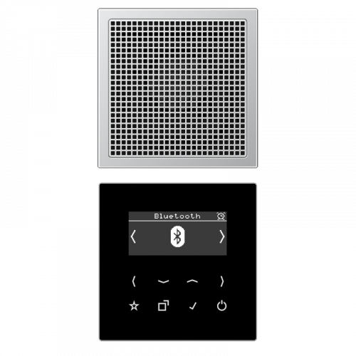 Jung DABAL1BT Smart Radio DAB+ Bluetooth®, Set Mono, Serie LS, Aluminium
