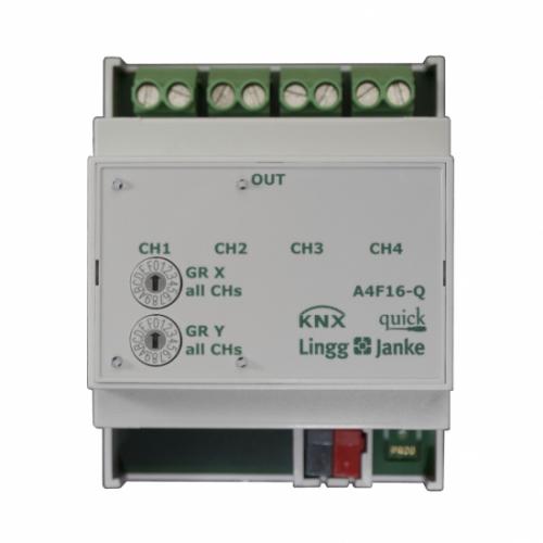 Lingg & Janke Q79232 Schaltaktor quick, 4-fach, 16A C-Last, A4F16-Q, 4TE