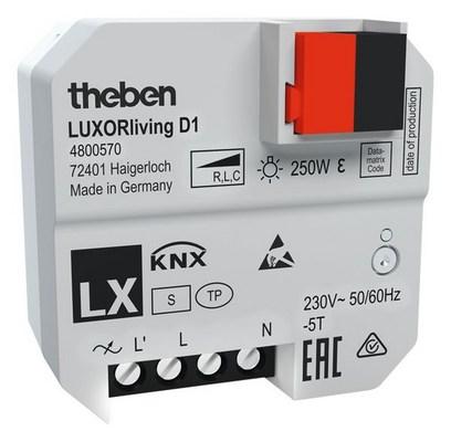 Theben 4800570 LUXORliving D1 1 Kanal UP-Dimmaktor