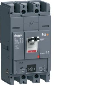 Hager HPW630NR h3+ P630 Energy 3P3D 630A 110kA Leistungsschalter