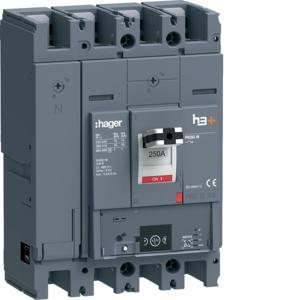 Hager HNW251NR h3+ P630 Energy 4P4D250A 40kA Leistungsschalter