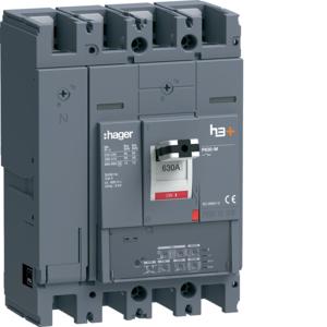 Hager HMW631JR h3+ P630 LSI 4P4D630A 50kA Leistungsschalter