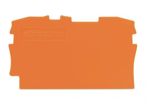 Wago 2002-1292 orange Abschlussplatte u. Zwischenplatte