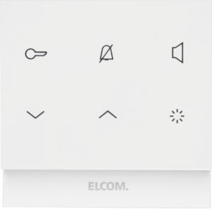 Elcom REK221Y Audio-Innenstation-Kit eckig 2D polarweiss glaenzend TOUCH