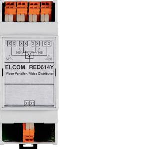 Elcom RED614Y Videoverteiler 4fach 2Draht REG