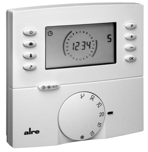 Alre-It BA010200 FTRFBu-180.117 Sender mit Uhr Funk-Temperaturfühler