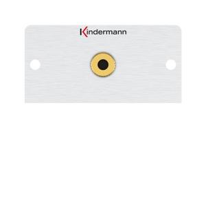 Kindermann 7444000511 Audio/Klinke Kabelpeitsche 50x50mm Anschlussblende Halbblende
