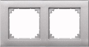 MERTEN 486260 Rahmen 2fach aluminium M-PLAN