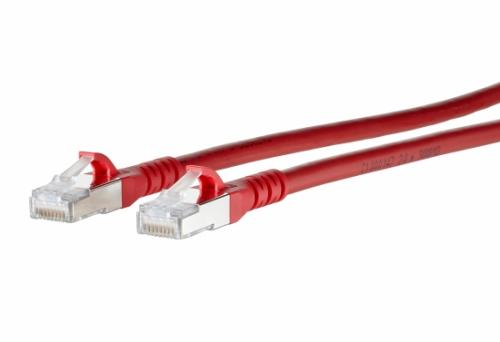 METZ CONNECT ISO/IEC 10G AWG26 2xRJ45 rot 1,0m Patchkabel Cat6A , 1308451066-E